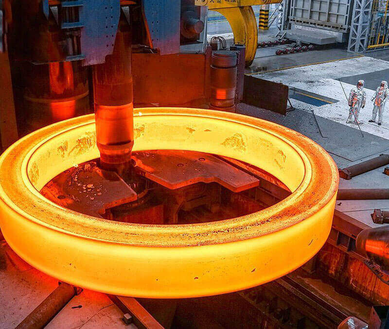 Flux de processus de traitement de forgeage